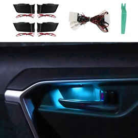 Rifoda Toyota RAV4 50 Series Inner Door Handle, LED Atmosphere Light, Dedicated Design, Door Knob, Handle, LED Light, Illumination, Cover, Room Lamp, Easy Installation, Installation Instruction Manual