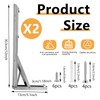 Fatiya 2 Pack Stainless Steel Folding Shelf Brackets, 12 Inch