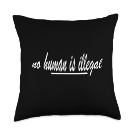 Mensch Gleichberechtigung Geschenk für Frauen illegal saying human Throw Pillow, 18x18, Multicolor