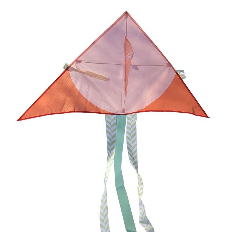 Cartoon Kite Durable Exquisite Triangle Colorful Kite Easy Fly Beginner