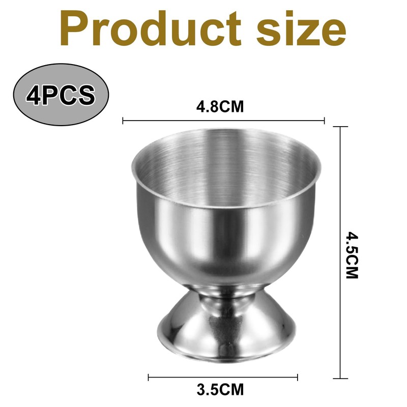 4 Pcs Egg Cups Set – Soft Boiled Egg Holders,