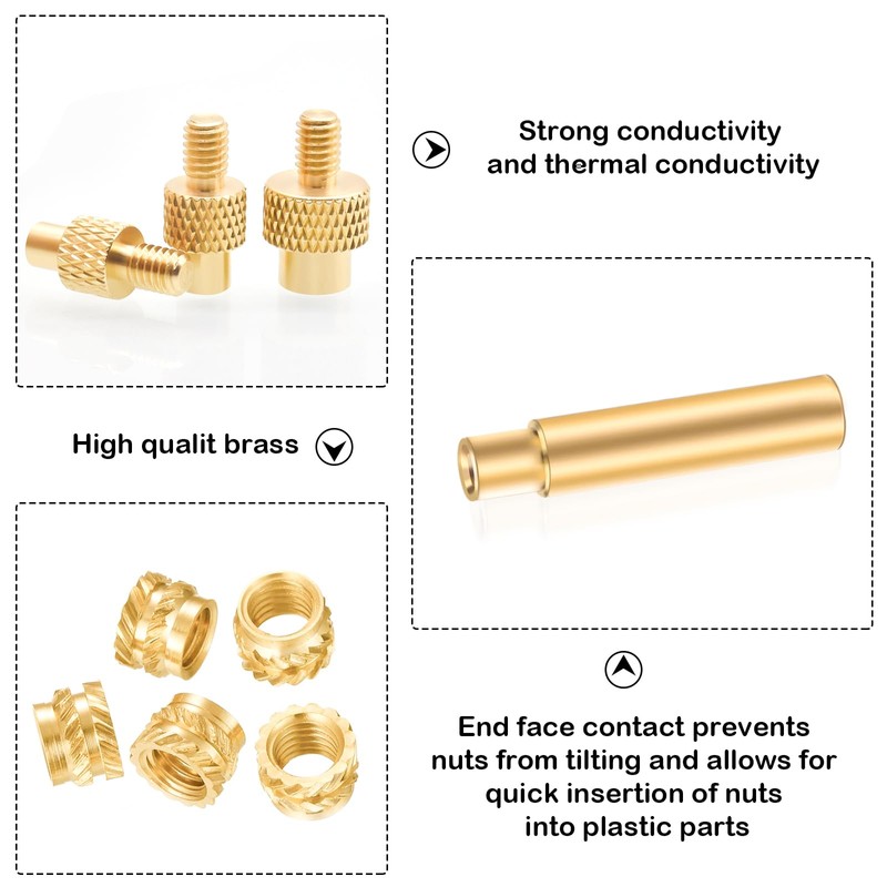 Pack of 6 Thread Insert for Heat Insert M2 M3