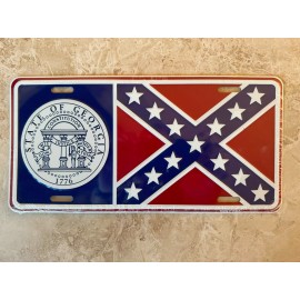 Bandit Smokey and the Bandit 1977 Firebird Trans Am Georgia License Plate Embossed