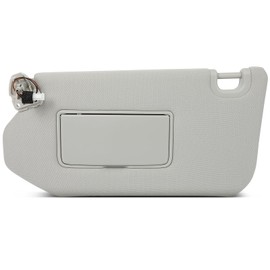 Grey Left Driver Side Sun Visor Assembly fit for Nissan Pathfinder 2013-2018, for Infiniti QX60 2014-2017, for Infiniti JX35 2013 with Sunroof 96401-9PB0A