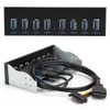Panel Frontal Hub USB 3.0 de 8 Puertos, de 19