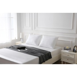 Maxi Deluxe Queen Size Pillow – Fluffy Hotel Style Single Pack – Ultra Soft & Supportive – 300 Thread Count –Stress Relieving Comfort - Versatile Sleeping Positions (2 Pack) (20 x 30)