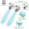 CHILLOUT LIFE Toddler Utensils, Kids Silverware with Silicone Handle, Stainless