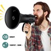 MGROLX Bluetooth Megaphone Bullhorn, 50Watt Loud Speaker w/Rechargeable Battery, Built-in