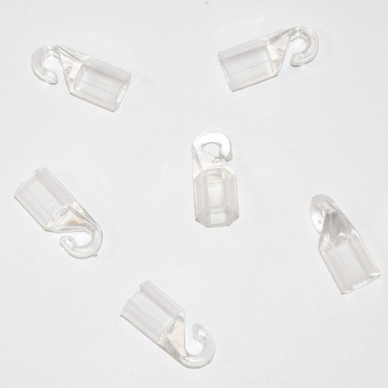Wand Tip Hook Sleeve 6pcs Clear Plastic Shepherds Hook Wand