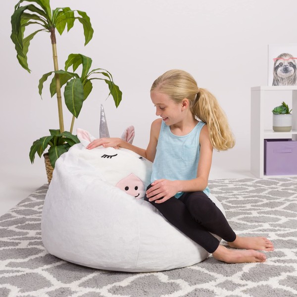Posh Creations Cute Soft and Comfy Bean Bag Chair for