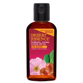 Desert Essence - Aceite de Moringa, Jojoba y Escaramujo para Cara, Cuello y Manos 60ml