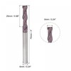 sourcing map Square Nose End Mill, 6mm Tip Dia Solid