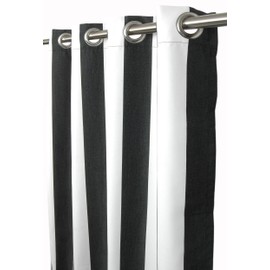 Sweet Summer Living Sunbrella Outdoor Curtains | 120.00" X 50.00" Patio Decor 100% Acrylic with Water/Weather Resistant and Stainless Steel Grommets, Outdoor Curtains (Cabana Classic)