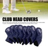 Asixxsix 8Pcs Golf Iron Head Covers, Soft PU Golf Club