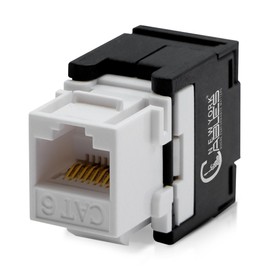 Newyork Cables cat 6 Keystone Jack 180 Degree Punchdown Ethernet Wall Jack for Patch Panels Wall Plates