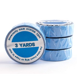 ShowJarlly Double-sided Tape, 1 Roll of Blue Packing Tape With Lace edges blue