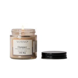 Votivo Champaca 2.8 oz Discovery Candle | Soy Wax Blend | Patchouli Scent | 25 Hour Burn Time | Candles for Home Scented | Candle Gifts | Highly Scented