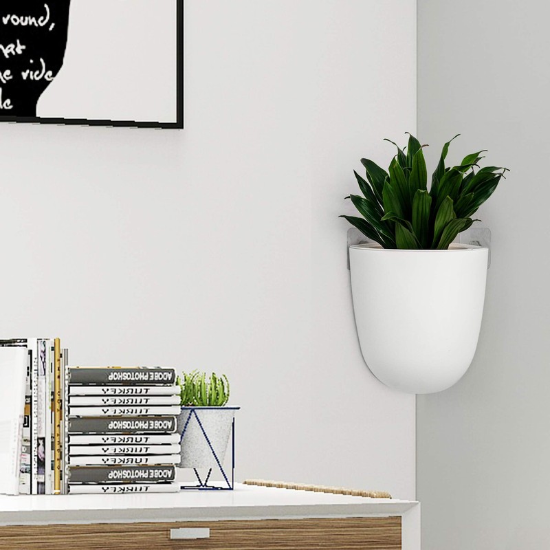 ORIMERC 2 Pack Corner Wall Mounted Hanging Planter Vertical Self