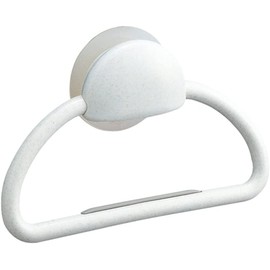 Posay K134118 Kitchen Towel Ring, Suction Cup, White
