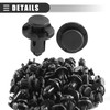 Motoforti Universal Plastic Car Rivets Fastener Push Clips, 9mm Hole,