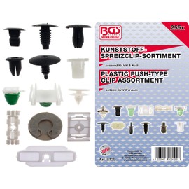 BGS 8129 panel clip assortment for VW vehicles, set of 255, pack of 1