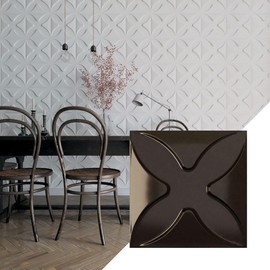 Ekena Millwork 11 7/8"W x 11 7/8"H Austin EnduraWall Decorative 3D Wall Panel, Metallic Rust Mist (Covers 0.98 Sq. Ft.