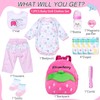 Pedolltree 12 Pcs Set Reborn Dolls Newborn Baby Girl Clothes