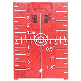 Huepar TP01G-Magnetic Floor Laser Target Plate Card with Stand for Green Beam Applications Enhancing The Visibility of Green Laser Lines or Points 1.3 Times