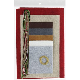 RACHEL'S OF GREENFIELD Felt Ornament KIT, Christmas Critters