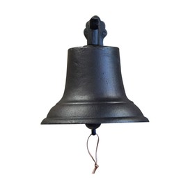 NACH Rustic Cast Iron Doorbell, Large Door Bells for Homes, Kitchen Door Bell, Dinner Bell, Black Doorbell, 19.3 x 11.8 x 13 Inches, JS-90-098