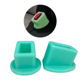 ZUWIT Seat Belt Buckle Holder – Easy Access to The Buckles of Rear Seats - Plug The Seat Belt in with Only One Hand – Friendly to Kids, and Passengers with Special Needs (Fluorescent x2)