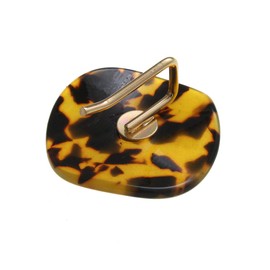 Vingtaine H7215-BR- Tortoise Shell Style Wave Plate Hair Cuff, Pony Hook, Hair Hook, Hairband, Easy to Arrange, Easy Arrangement, Hair Accessory