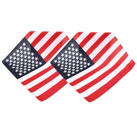ZCYYYS American Flag Bandana Scarf for Men Women Flag Scarf Neck Scarf Head Wrap PSWJ02 (2 Pack)