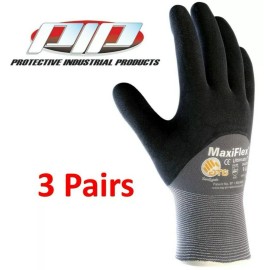 PIP 34-875 MaxiFlex Ultimate Nitrile Micro-Foam Coated Gloves (3 Pairs) S,M,L,XL - Small