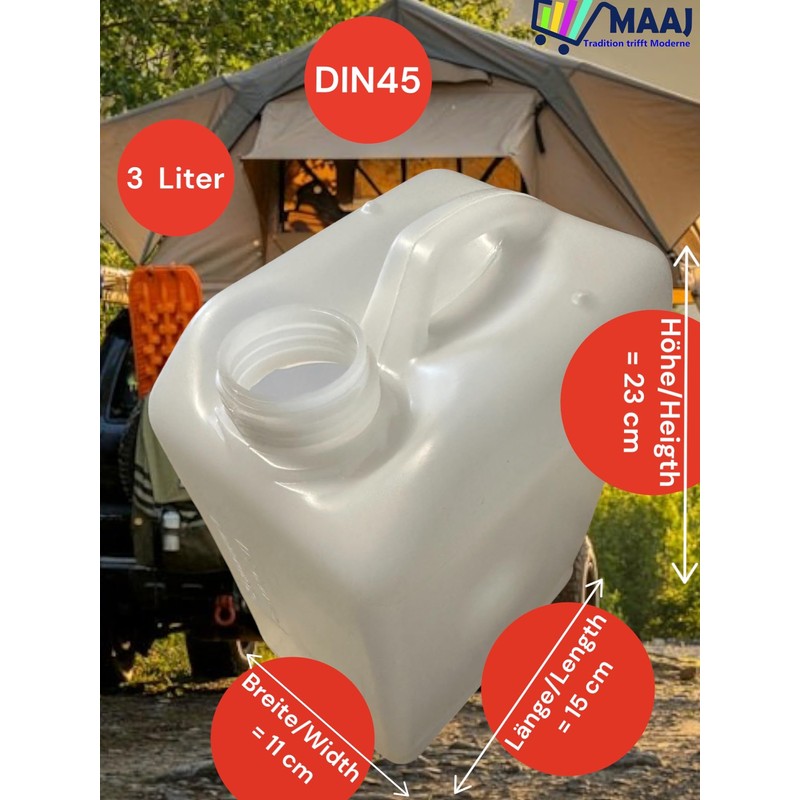 MAAJ Canister Empty Selectable Lid Whether 3 or 5 or