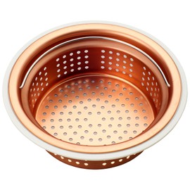 Belca SP-219 Drainage Outlet Garbage Basket for Sinking, Shallow Type 135/145 Dual Use, Diameter 5.7, 5.3 x Height 1.9 inches (14.4, 13.4 x 4.8 cm), Copper Color, Made in Japan