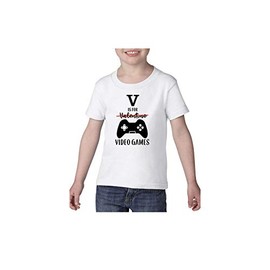 Valentines Day T-shirt V is for Video Games 2T-6