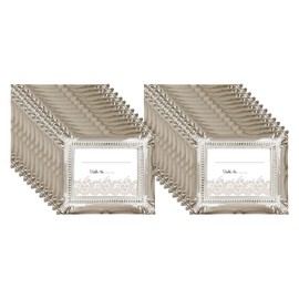 MCS Wedding Photo Frame/Placecard Holder, 69043, 24-Pack, Rustic Brown
