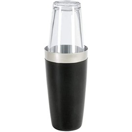 Boston Shaker Complete with Original Mixing Glass + Vinyl Cold Protection - Stainless Steel - 28 oz = 828 ml