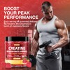 TOPCAPAK Creatine Gummies for Men & Women, Raspberry Flavor, 120