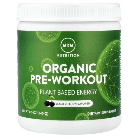 Pre-entrenamiento orgánico, cereza negra, 8,5 oz (240 g)