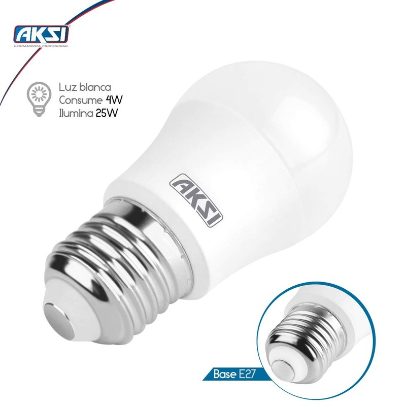 Aksi Pack de 10 Focos Led A15 Ajustable Base E27,