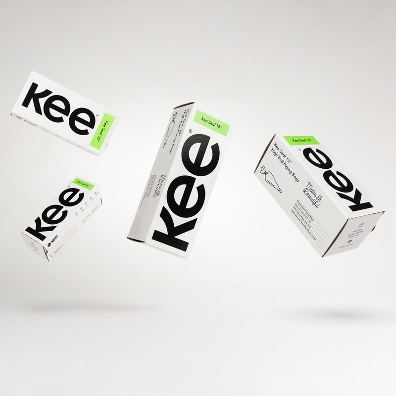 KEE-SEAL Disposable Pastry Bags, Piping Bag with Grip Tight Outer