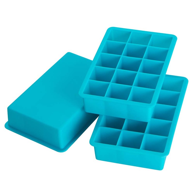 Webake Ice Cube Trays Silicone Ice Cube Molds, 15 Cavity