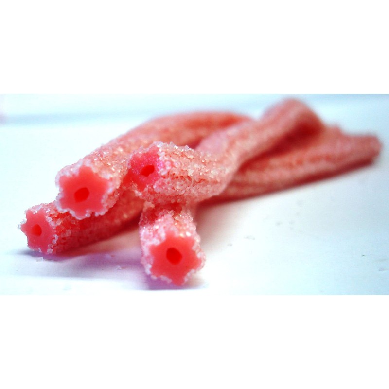 Sour Power Candy Straws, Pink Lemonade, 1.75 oz (Pack of