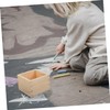DOITOOL 4pcs Wooden Chalk Organizer Small No Lid Chalk Storage