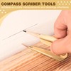 Dreyoo 2 Pack Pencil Compass and Scriber, 8 Inch Compass
