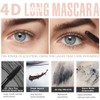 4D Silk Fiber Lash Mascara Waterproof Mascara for Longer, Curler