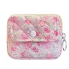 Modacarry Cotton Quilted Floral Wallet with Cute Prints Zipper Coin