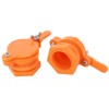 Honey Lake 2 Pack Honey Gate Valve for Extractor, Orange